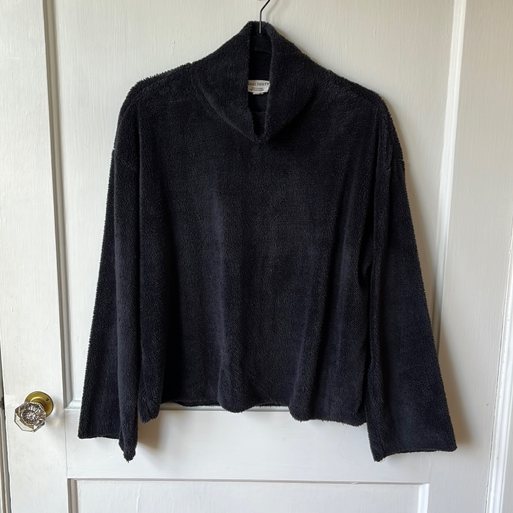 Native Youth Fuzzy Turtleneck Sweater Size Small